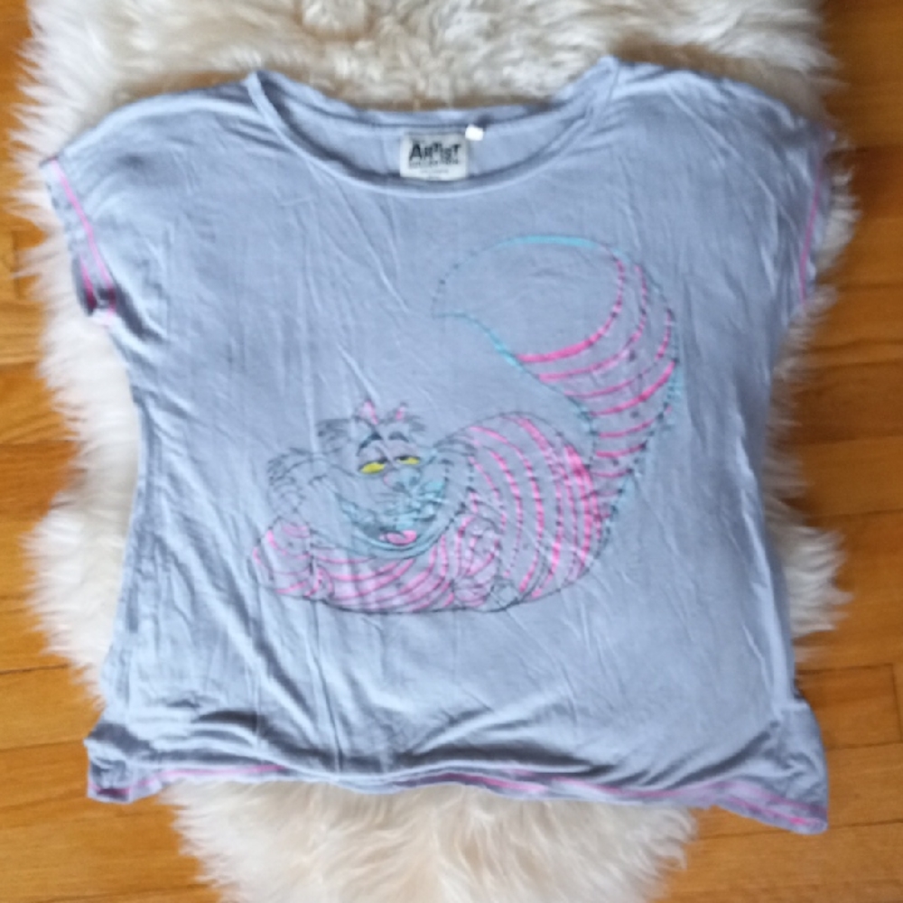 Disney Artist Collection Cheshire Cat Tee Sz S